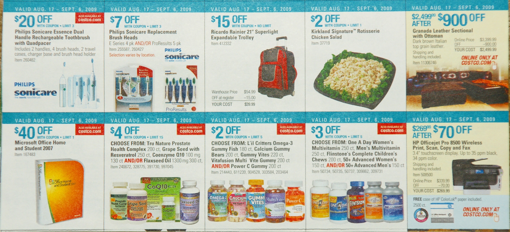 Full image coupon book page ->9<-