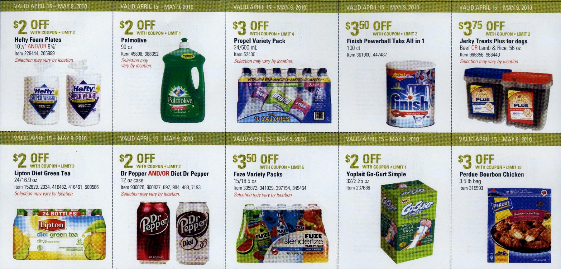 Coupon book full size page ->3<-