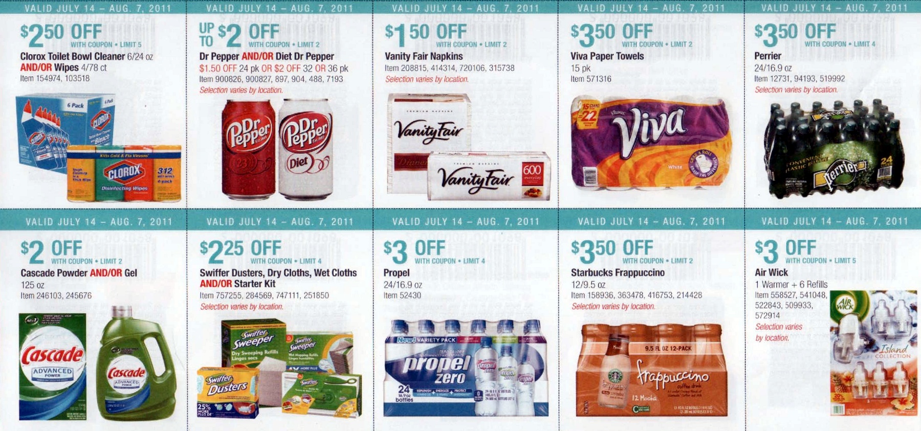 Coupon book full size page -> 3 <-