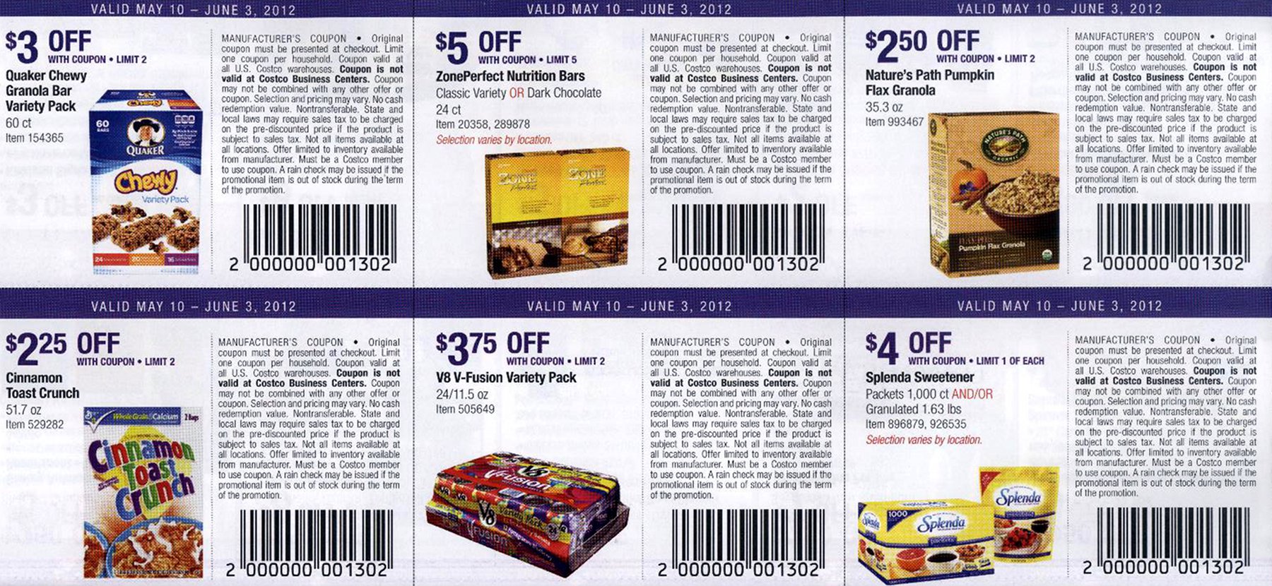 Coupon book full size page -> 6 <-
