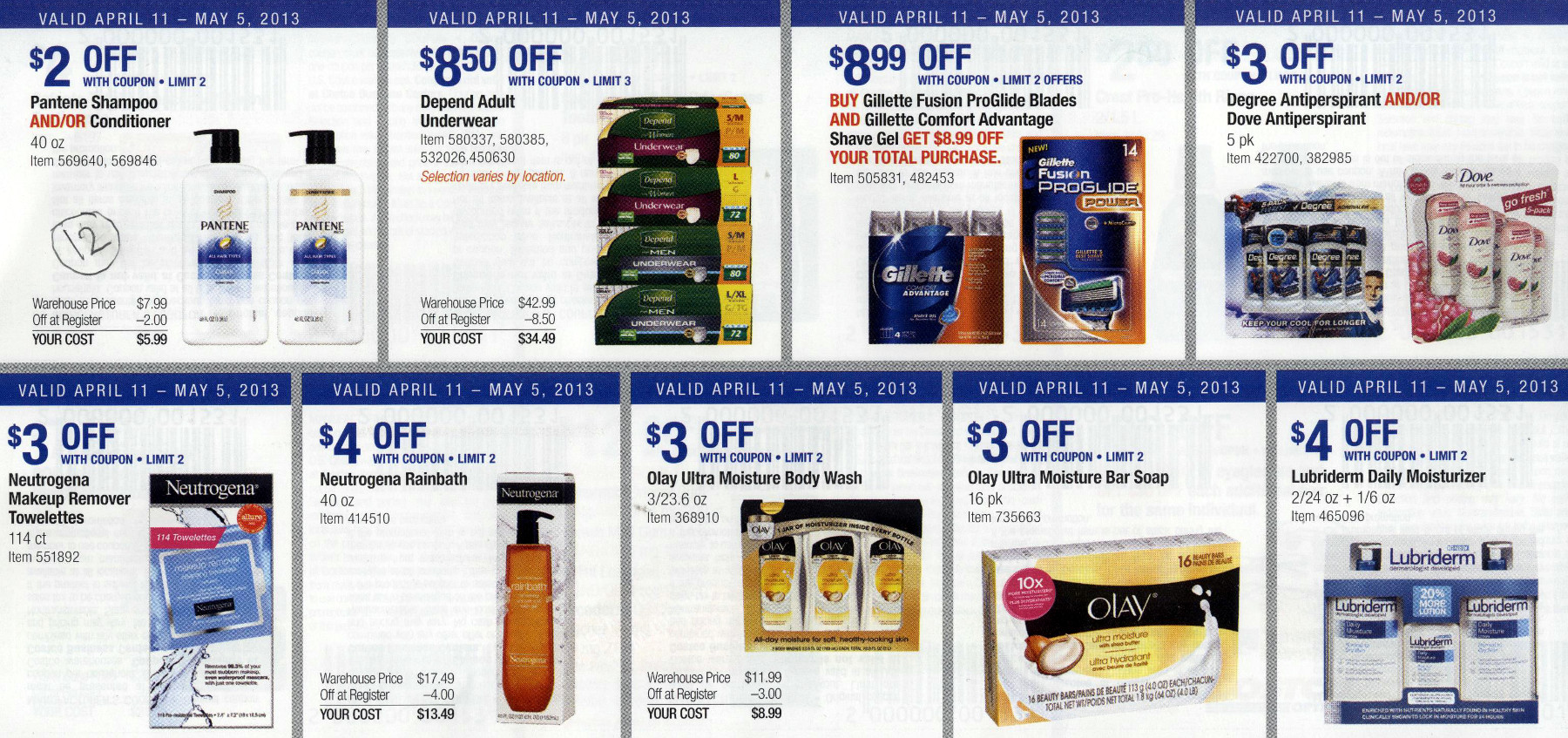 Coupon book full size page -> 12 <-