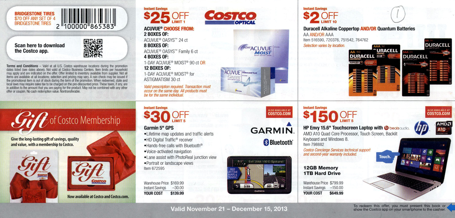 Coupon book full size page -> 1 <-