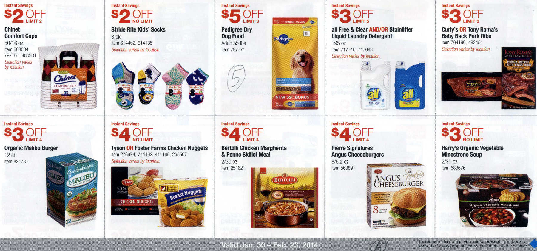 Coupon book full size page -> 5 <-