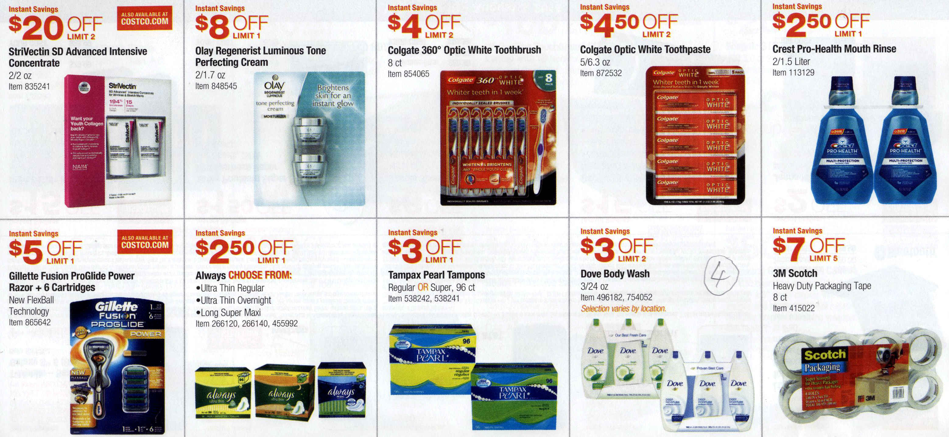 Coupon book full size page -> 4 <-