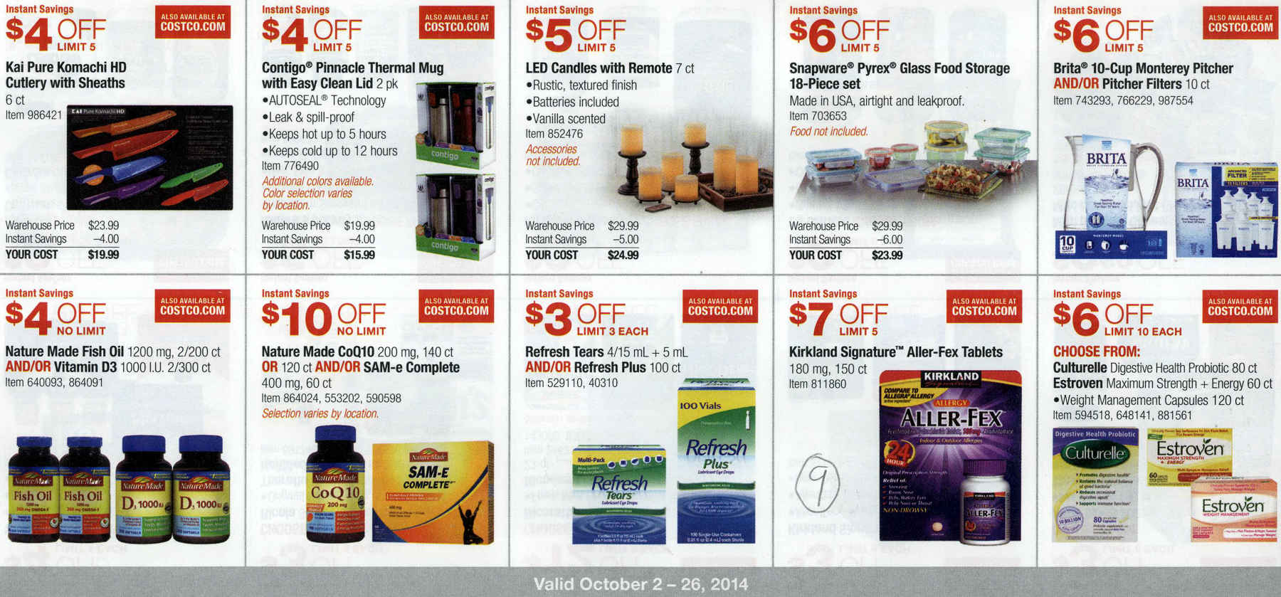 Coupon book full size page -> 9 <-